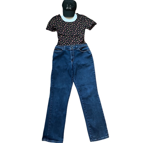 Lee Relaxed Fit 1889, Lee Dark Wash Denim Jeans, Lee Denim Pants, Womens Jeans - Picture 5 of 14